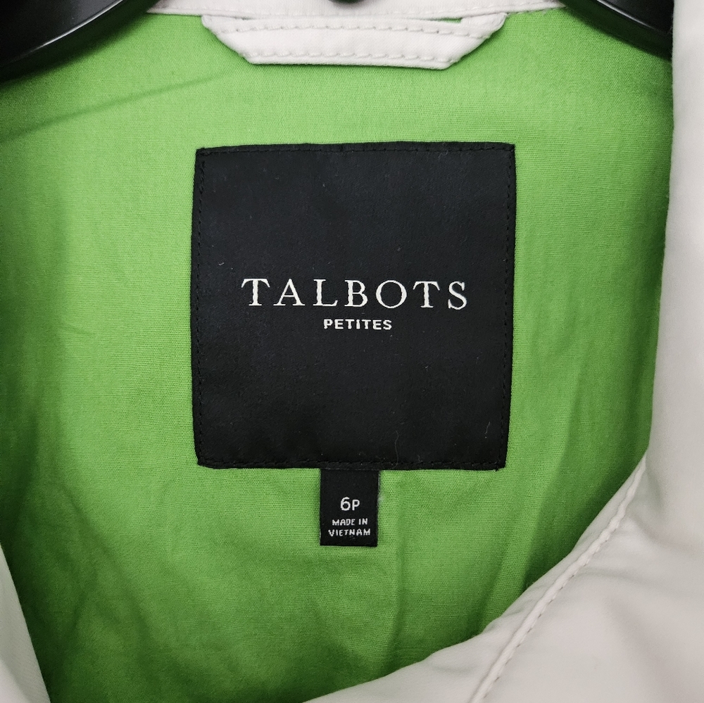 Talbots Beige Zip-Up And Button-Up Jacket With Po… - image 7